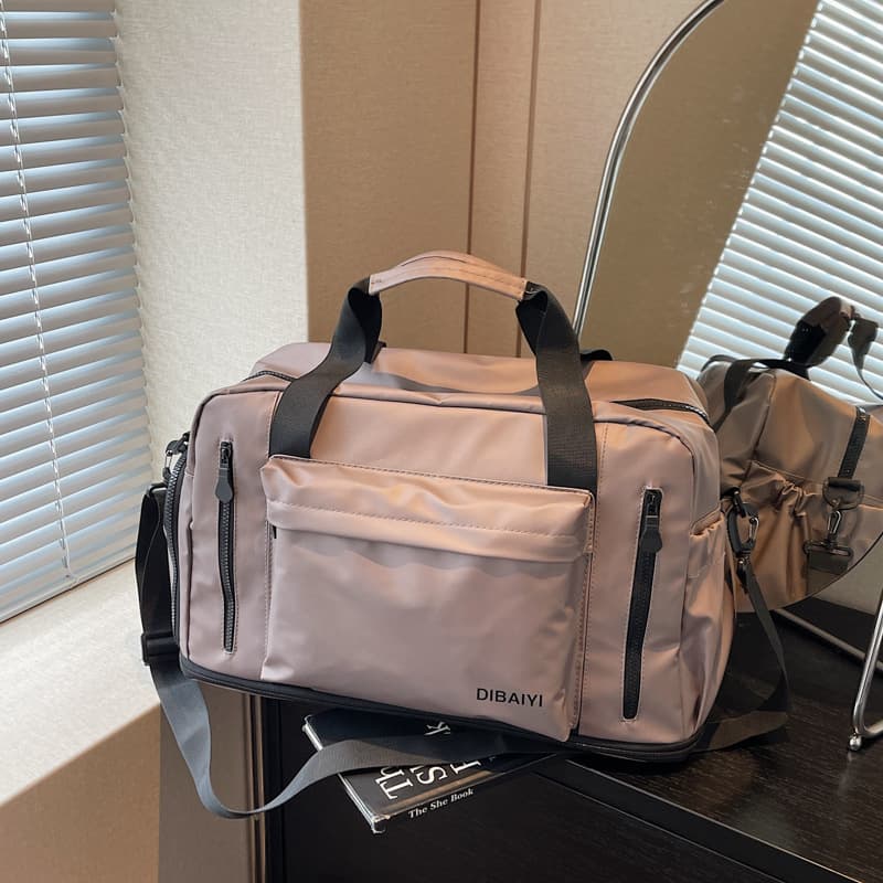 Expanded Multi-Function Travel Bag, Large Capacity Wet-Dry Separation Casual Fitness Bag, Lightweight Fits Over Luggage Handle, Travel Duffel