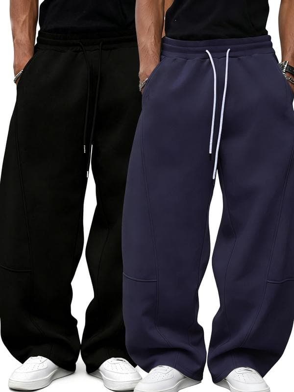 H 80445 Heavyweight Straight Leg Casual Pants