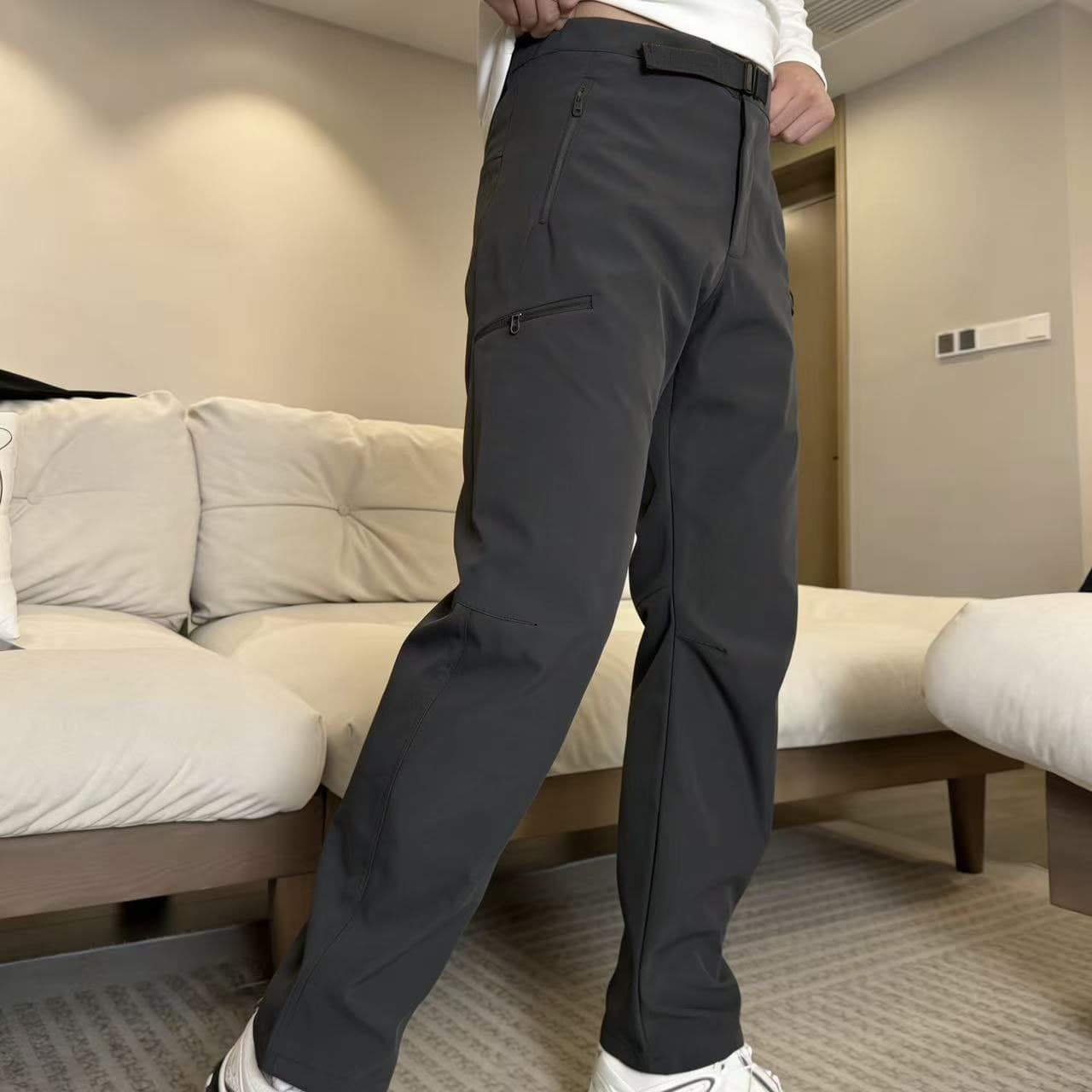 American Functional Softshell Hiking Pants for Men, Outdoor Trekking Trousers with Premium Style for Commute and Casual Wear