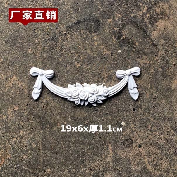Bow decoration, decorative flower accessory, rose bow applique, retro bow decoration embossed applique