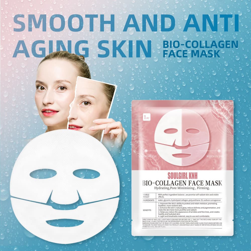 Cross-border exclusive Biodance same whitening and brightening mask, all-English formula, new collagen formula that is soluble and absorbable.