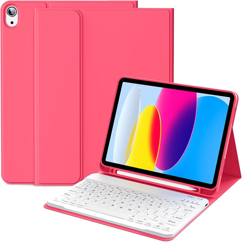 Compatible with iPad 10th Gen 10.9-inch 2025 iPad 11th Gen A16 Bluetooth Keyboard Case with Pencil Holder A2696