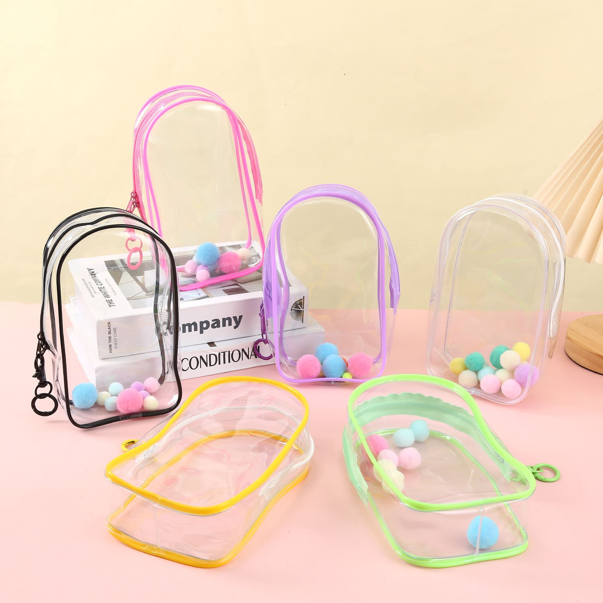 19CM Cotton Doll Carrying Bag High-Transparency PVC Doll Figure Display Bag Large Capacity Storage Bag