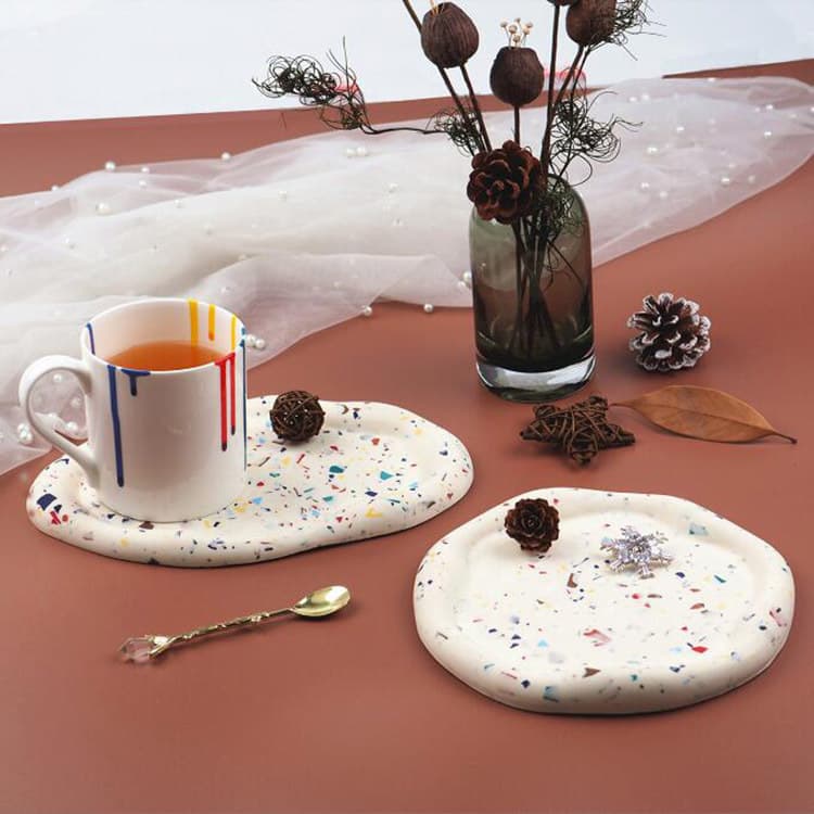 Irregular Resin Drip Silicone Mold Cloud Shaped Tray Tea Cup Mat Jewelry Plate Gypsum Mirror Surface DIY Crafting Mold