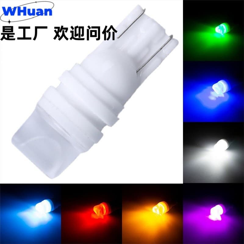 Car LED width light T10 ceramic small light t10-2835-3smd reading license plate light modified daytime running light bulb