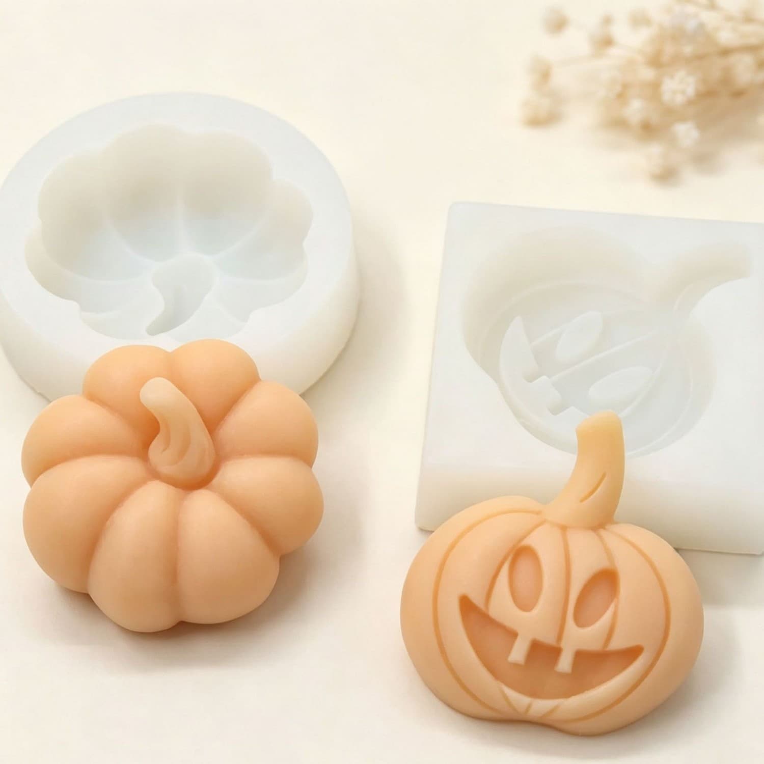 Halloween Fondant Silicone Mold Ghost Hat Baking Cake Mold Pumpkin Skull Resin Mold