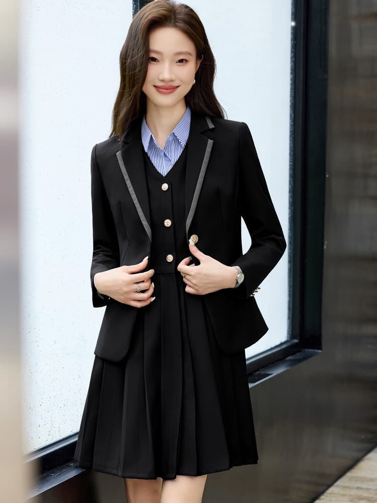 British style preppy suit for women, autumn JK uniform, school uniform, Korean style suit for kindergarten teachers.
