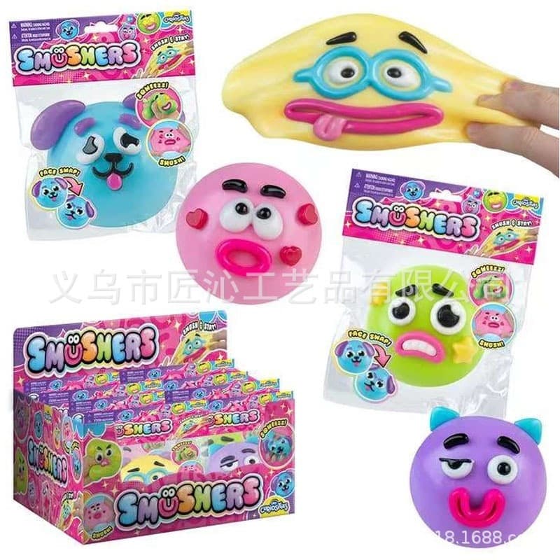 Cross-border New Product Smushers Squishy Toy Five Below Cartoon Toy Sensory Squeeze Toy