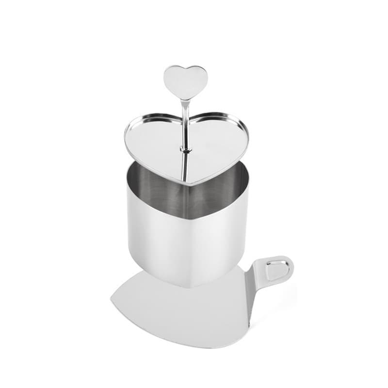 Stainless Steel Seamless Mousse Ring Heart Thickened Birthday Cake Mold Cookie Cutter Round Push Plate Baking Mold