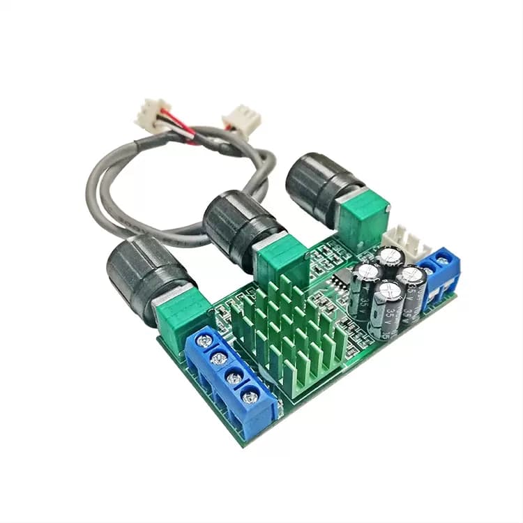 XH-M567 TPA3116D2 Dual-Channel Digital Amplifier Board with Onboard Op-Amp for Bass and Treble Adjustment, Dual 80W
