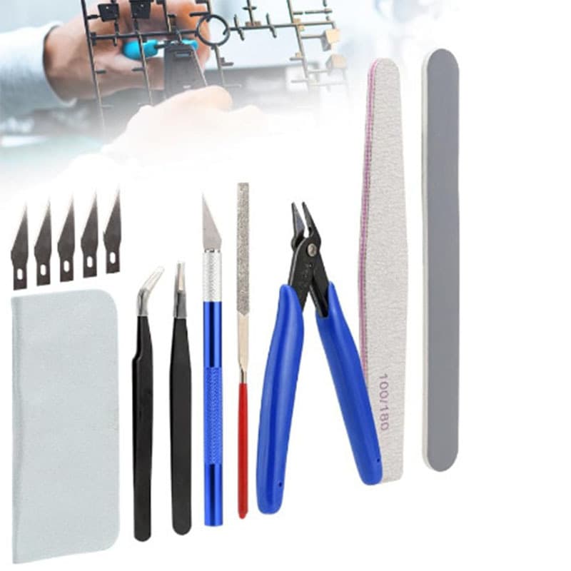 9-Piece Gundam Model Tool Kit Basic Model Building Set Beginner Tool Set