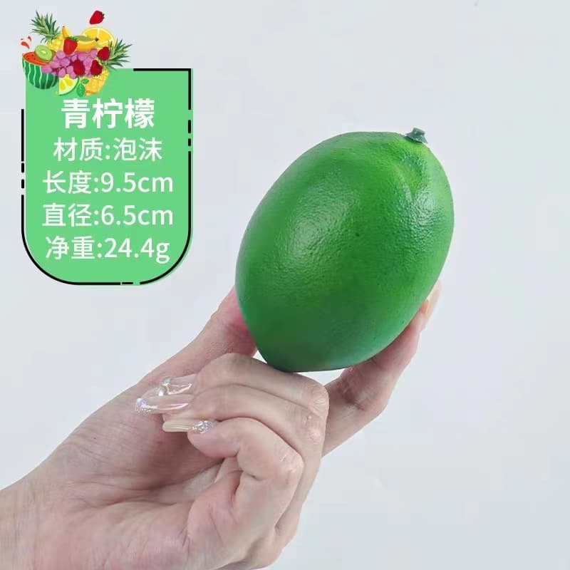 Artificial Fruit and Vegetable Model Props for Decoration, Early Childhood Education Plastic Apple Simulation Fruit Model