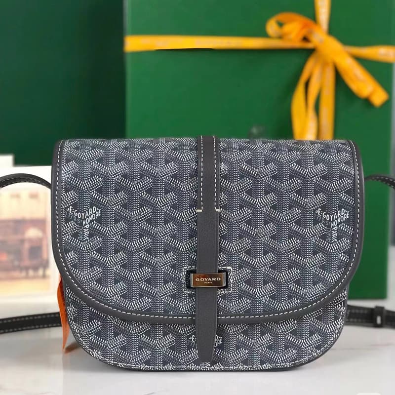 Goyard Vintage Monogram Saddle Bag Small Flap Messenger Bag Fashionable Shoulder Crossbody Bag for Women