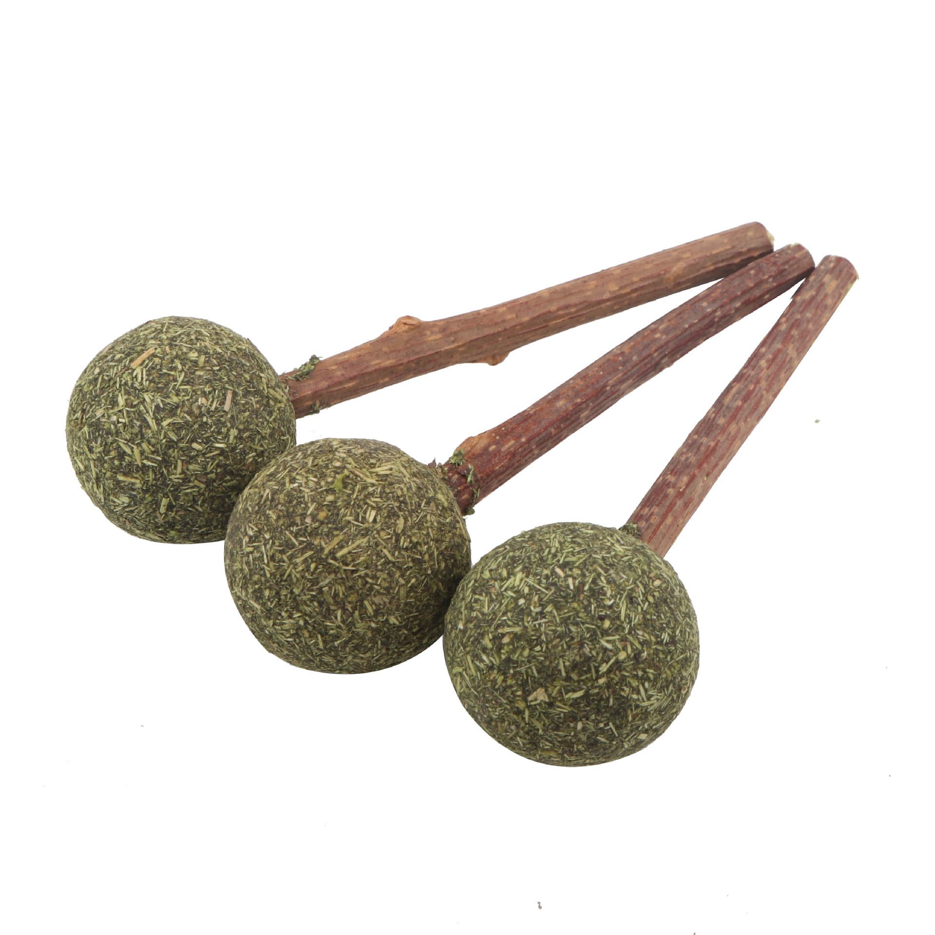 Ready-made wholesale catnip lollipops, hair removal balls, cat tooth cleaning sticks, 1 pack, natural wood polygonum cat snacks