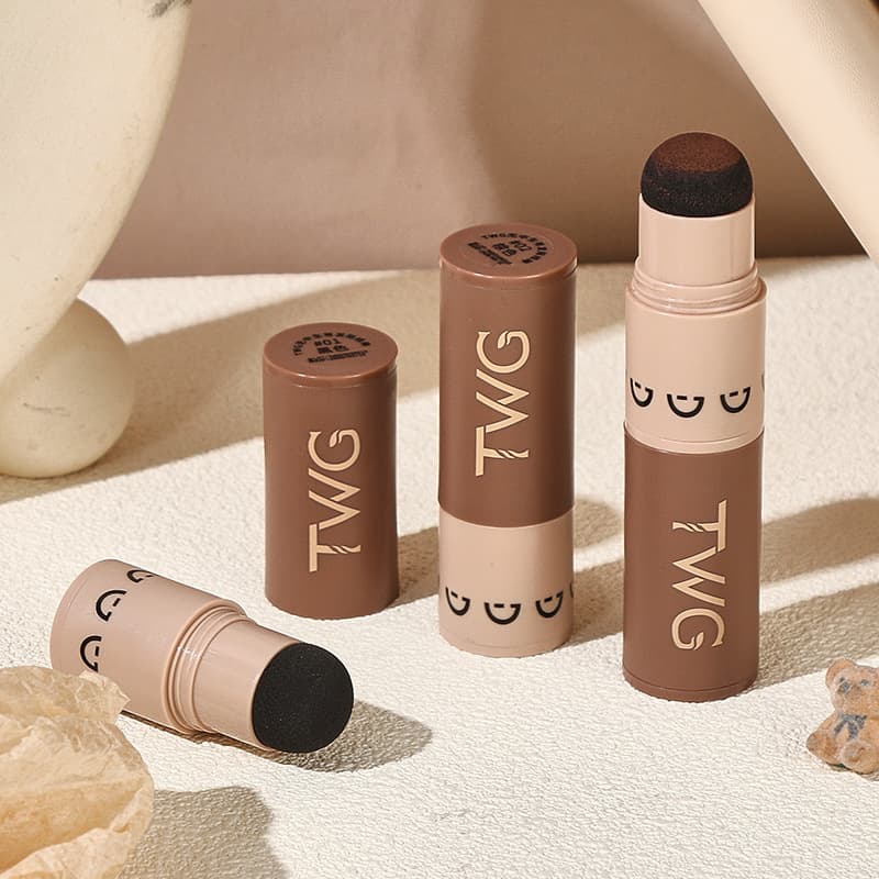 TWG creates hairline sticks, hairline powder, contouring pen, hairline pencil, and eyebrow powder.
