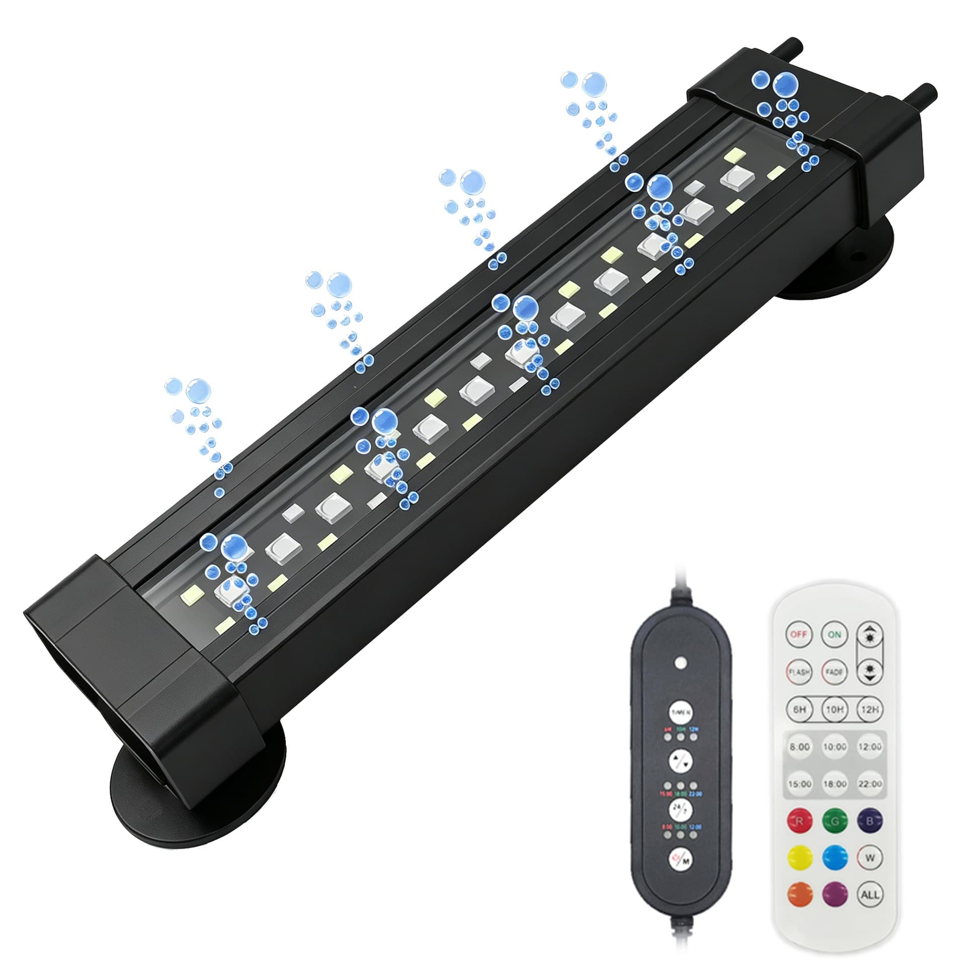 Dual Outlet Aquarium Bubble Light Oxygenating Plant Light Landscape Light Sunrise Sunset Fish Tank Light Plant