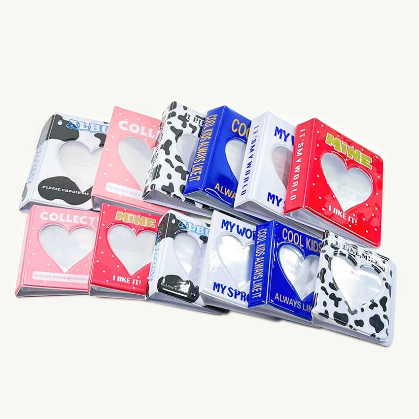 Manufacturer Sells Korean INS Cow Hollow-Out Heart Design 3-inch Mini Insert Photo and Card Album