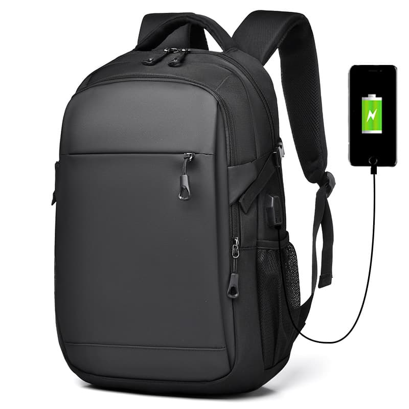 New Cross-Border Men's Backpack Retro Trendy Large Capacity Student Schoolbag Multifunctional USB Commuter Laptop Bag