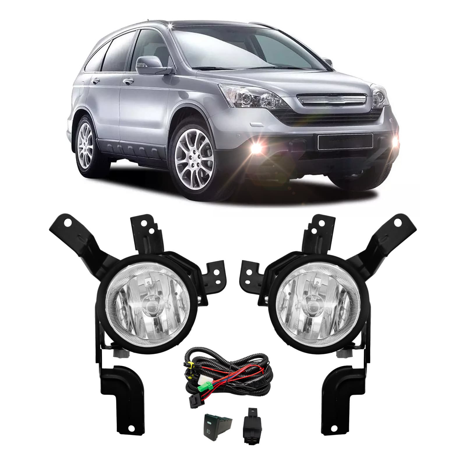 Car Fog Light For Honda CRV 2007 2008 2009 Halogen Fog Light Assembly