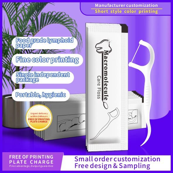 Floss cross-border individually packaged dental floss picks, hotels, catering hospitals, disposable polymer dental floss picks