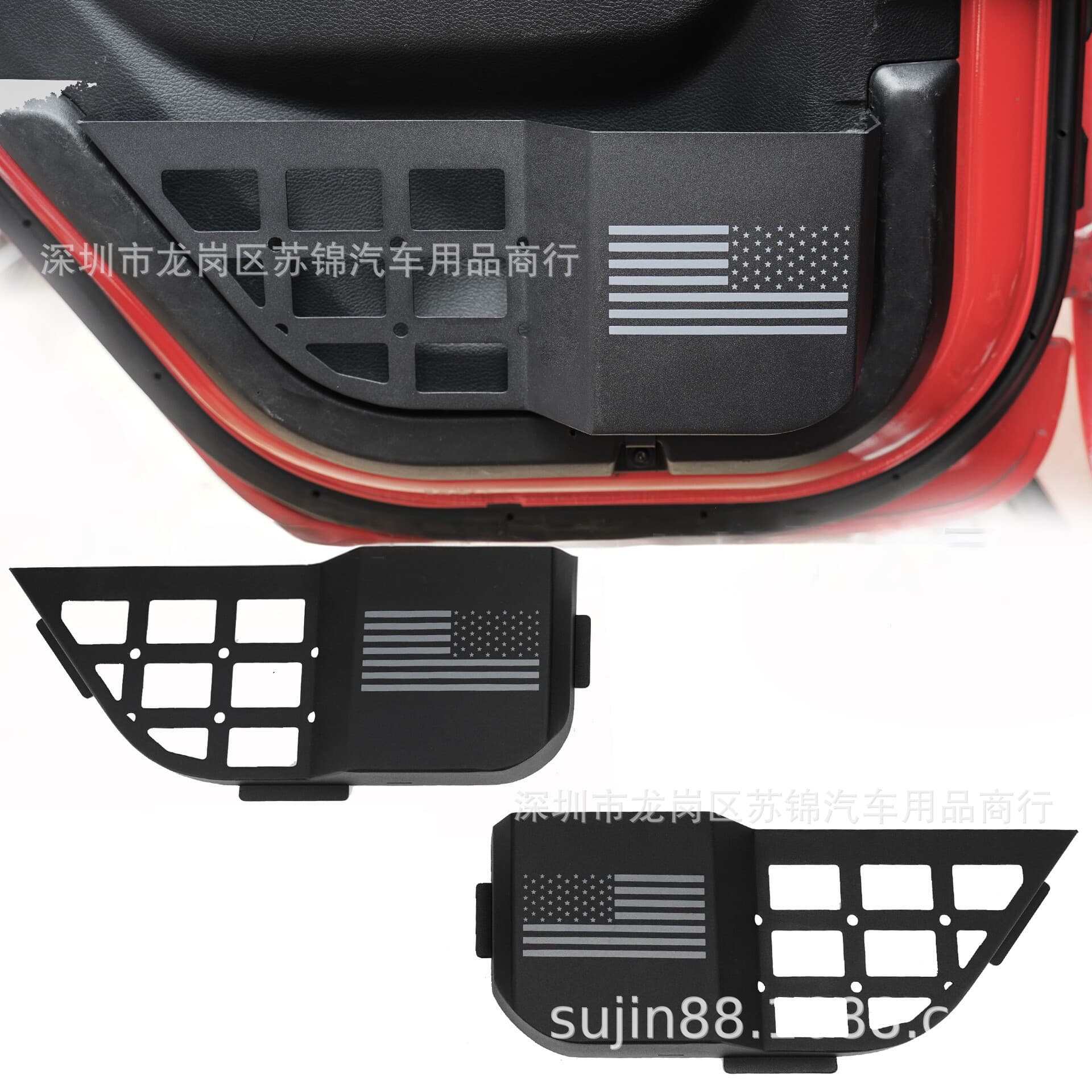 For Jeep Wrangler Rear Door Storage Box, New JL Door Metal Shelf, Jeep Wrangler JL Storage Box Accessories