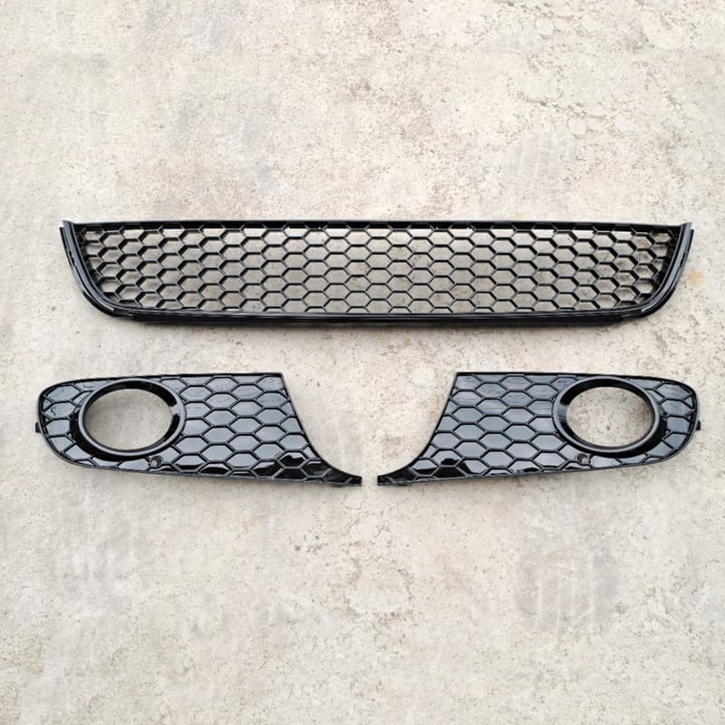 Honeycomb Style Lower Grille and Fog Light Frame Set for Volkswagen Golf 6 MK6 Modification