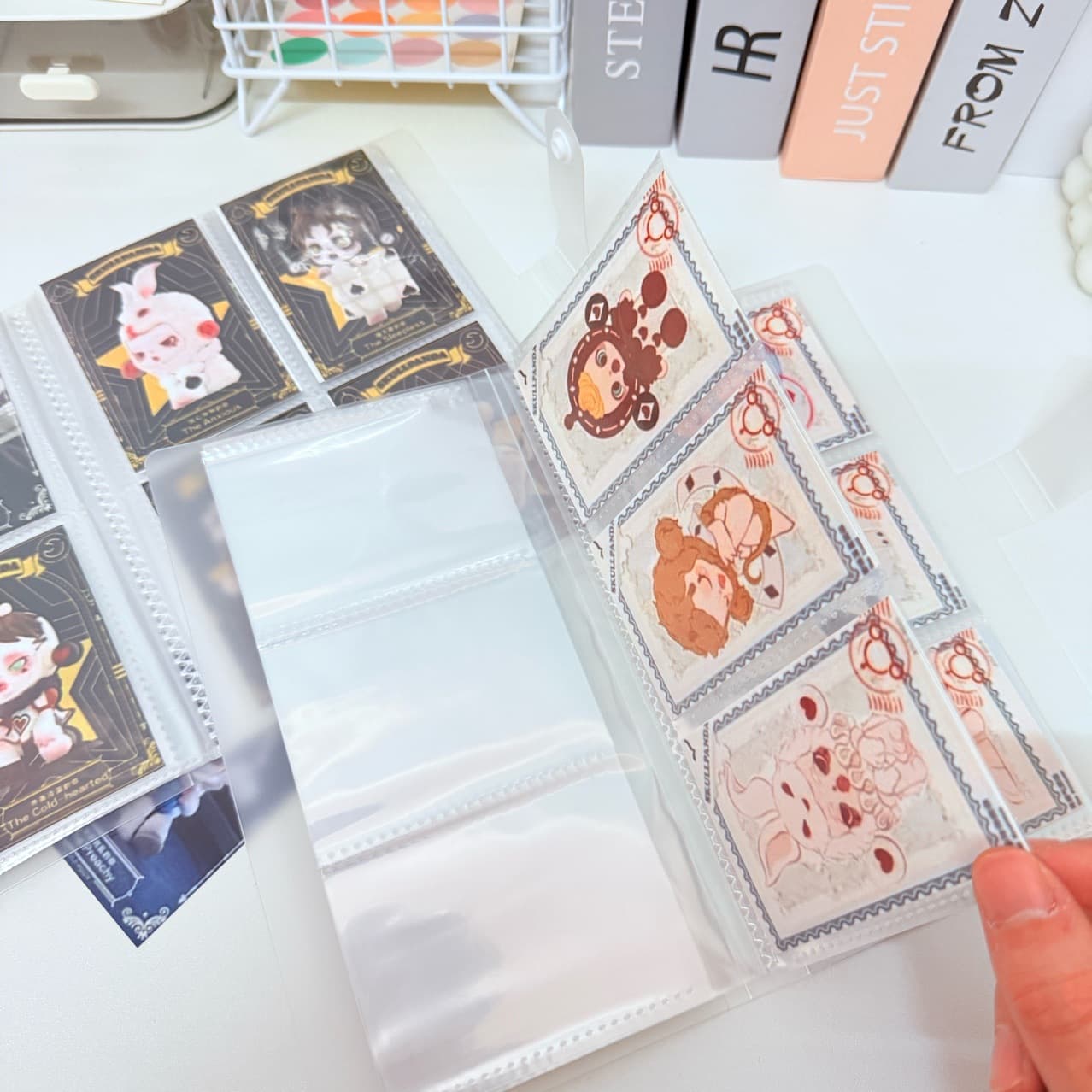 Blind Box Card Album 4-Grid Collection Book Small Card Name Card Collection Album 3-Inch Polaroid Photo Card Album