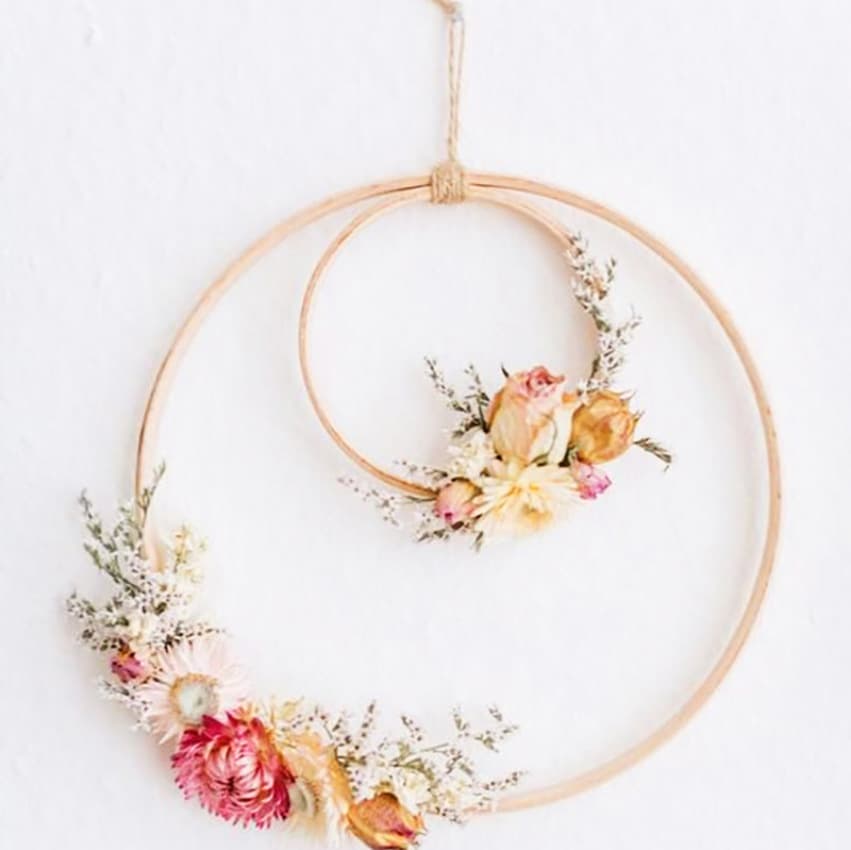 Bamboo embroidery hoop inner rings, embroidery frames, round fan frames, fan stands, dreamcatcher circles for wedding scene decorations