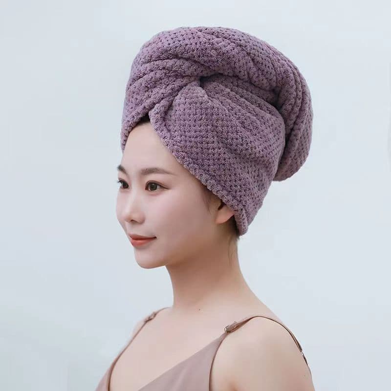 High-Density Hair Drying Cap, Quick-Dry for Women, Absorbent Coral Fleece Hair Wrap Towel, Wash Hair Ultra-Fine Fiber Thickened Shower Cap, Strong Absorption