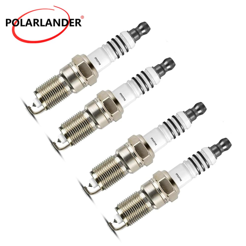 4-Piece Set of Iridium and Platinum Spark Plugs Suitable for Ford Taurus, Ranger, and Chevrolet S10 & Gmc