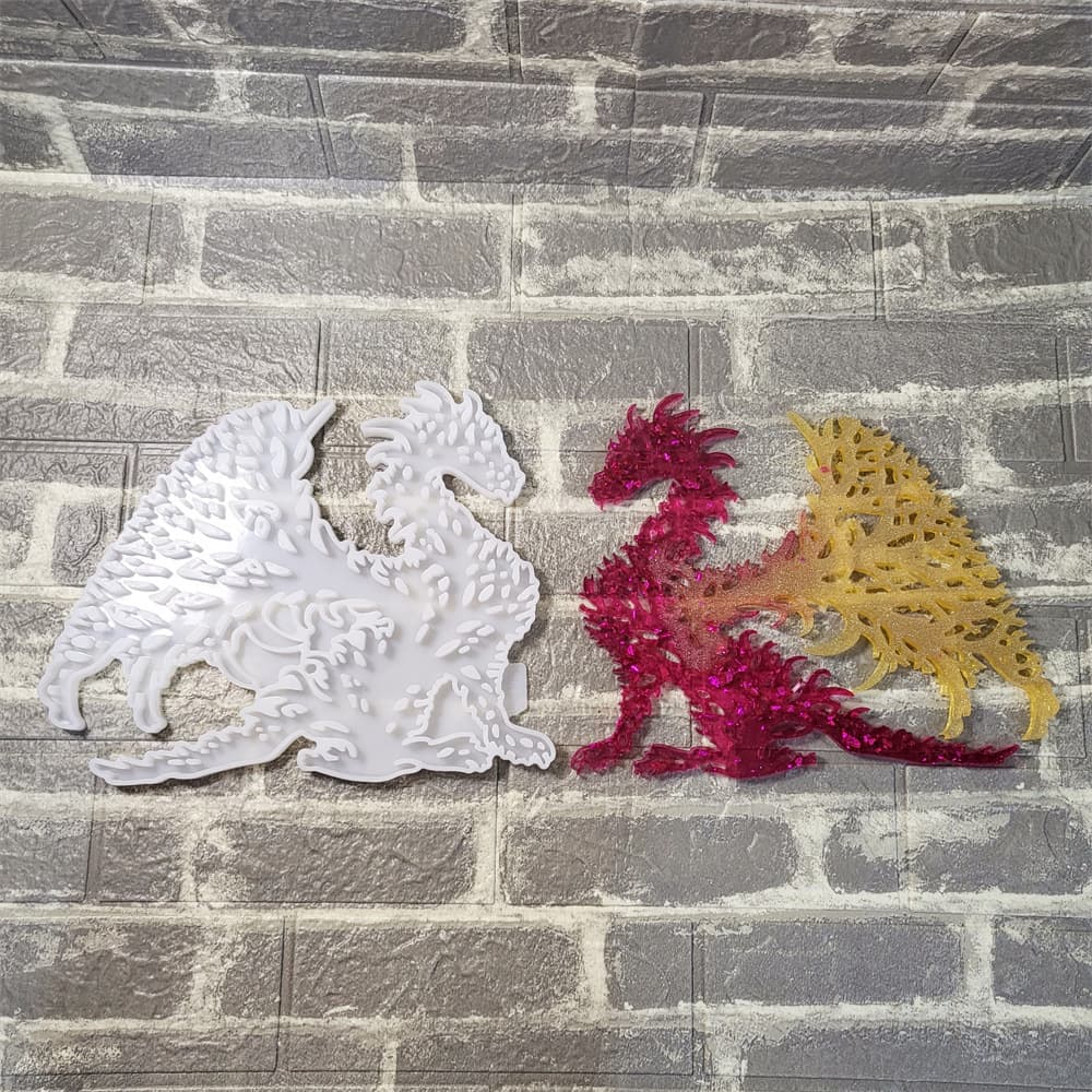Tree Dragon 1 Wall Hanging Silicone Mold DIY Desktop Ornament Decoration Crystal Epoxy Resin Mold