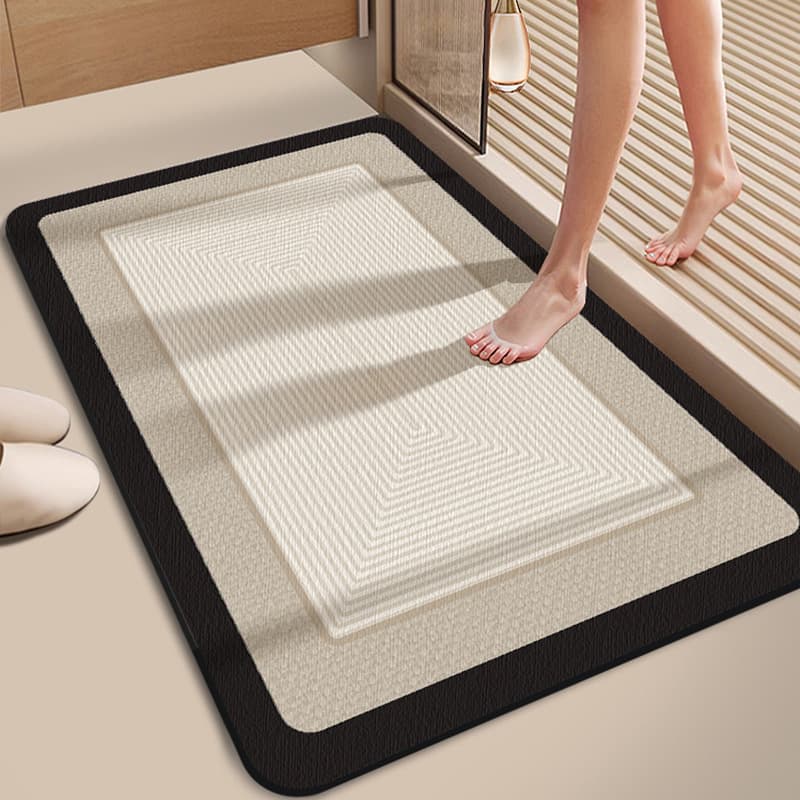 Simple and Luxurious Diatomaceous Earth Floor Mat, Bathroom Water-Absorbent Non-Slip Quick-Drying Foot Mat, Entryway Dirt-Resistant Door Mat, Easy to Maintain, Wholesale