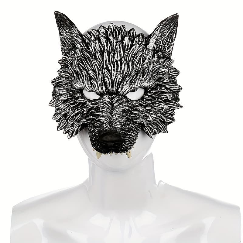2026 new cross-border dropshipping realistic 3D adult wolf mask soft faux leather flawless