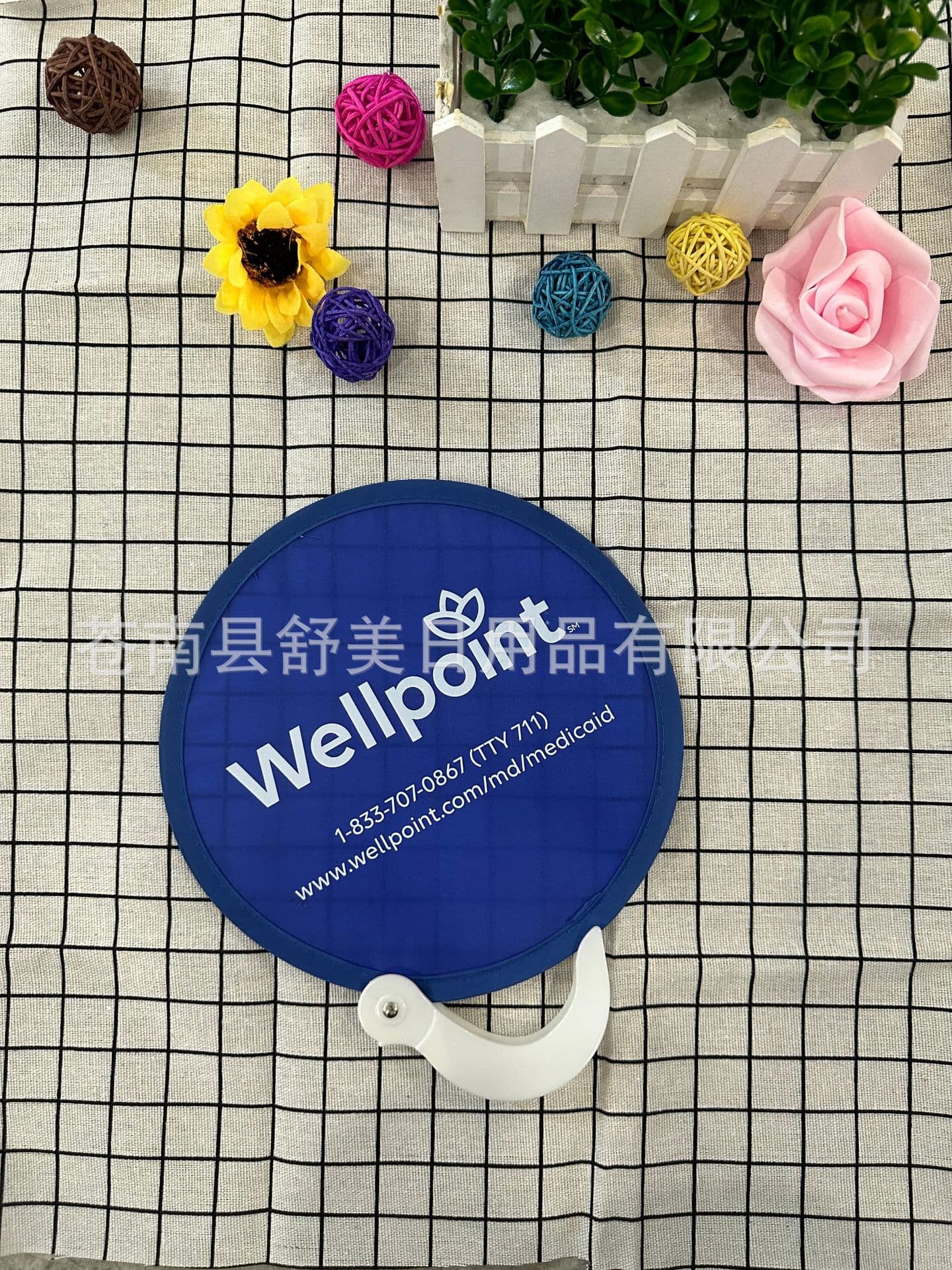 Fun creative easy to carry new eco-friendly folding flying disc, flying disc fan, advertising gift round fan