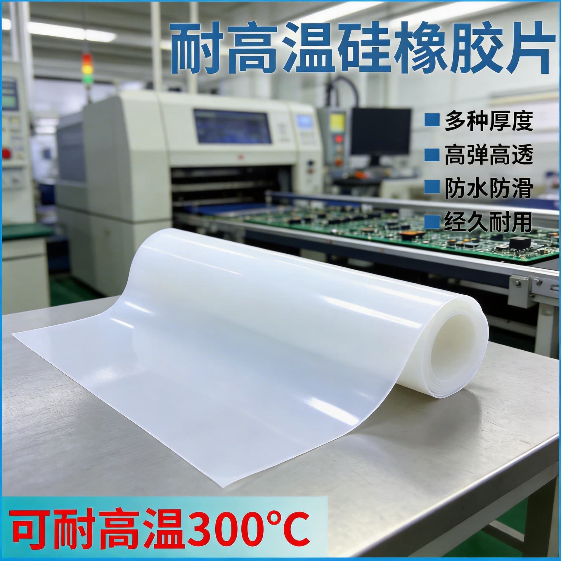 Silicone Gasket High Temperature Resistant Sealing Gasket Cushioning and Shock Absorbing Rubber Sheet Heat Insulation Sealing Rubber Custom Processing