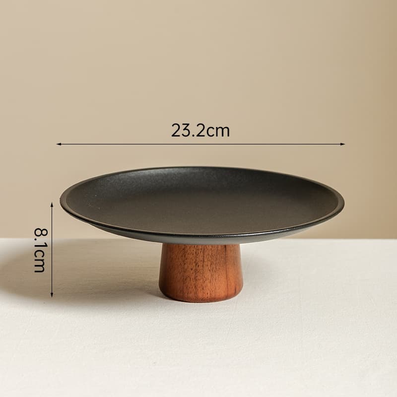 Dessert Plate Tea Snack Plate Fruit Tray Living Room Home French Style Snack Serving Tray Afternoon Tea Pedestal Candy Dish