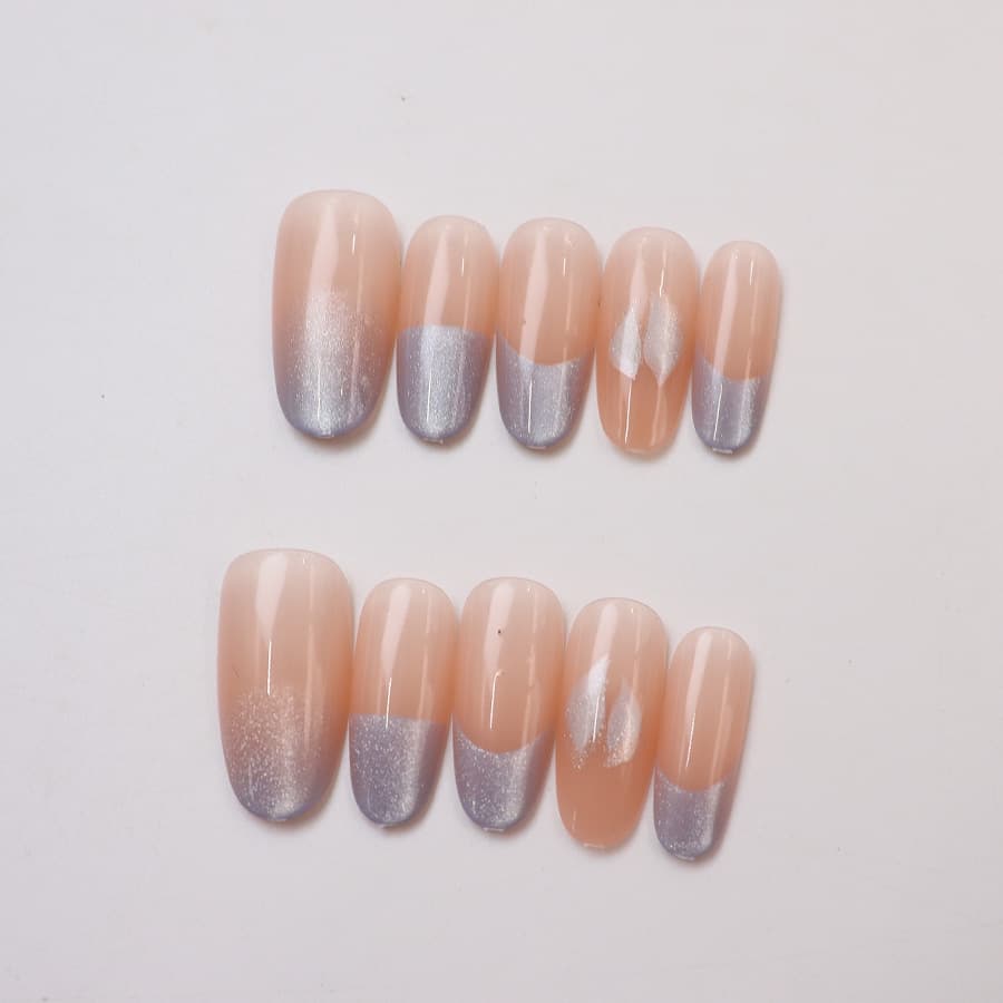 Leng Yinxi Cat Eye Atmosphere Short Nails Wholesale Removable Nails Wholesale