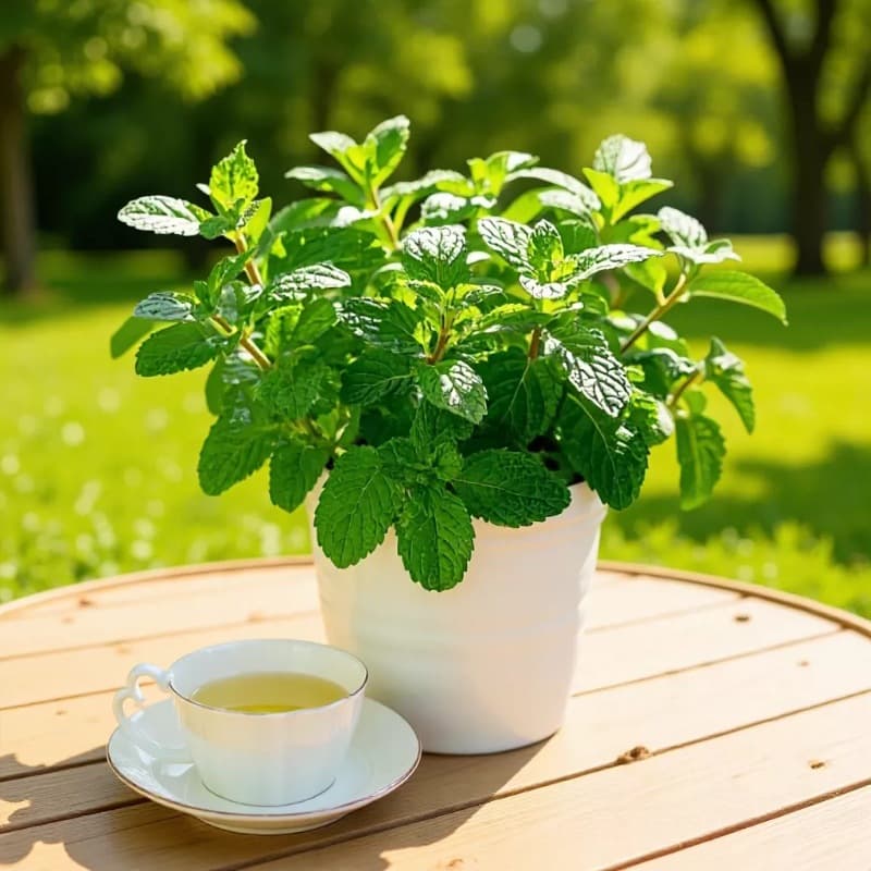 Courtyard cultivation balcony potted plants mint seeds lemon mint edible mint seeds summer cool flowers