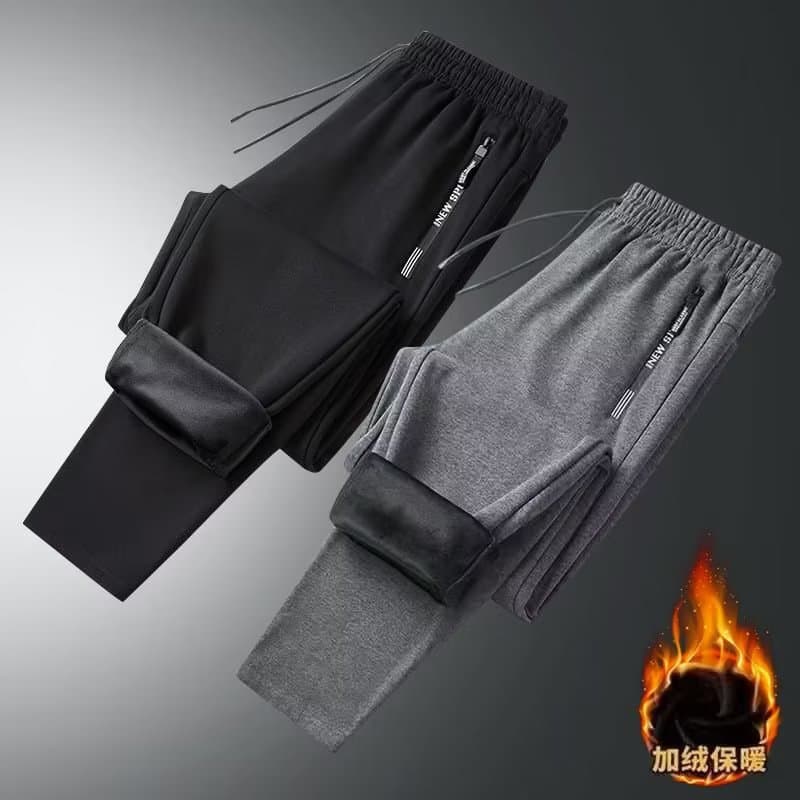 Pants Men's Spring/Summer 2024 New Style American Trendy Straight Leg Joggers Boys Casual Fleece Sports Long Pants.