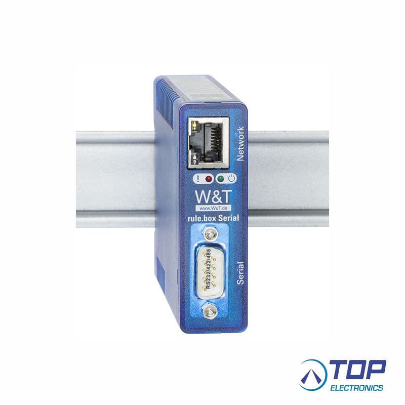 W&T Smart Gateway 58920 rule.box RS232/422/485 Node-RED Smart Monitoring and Control