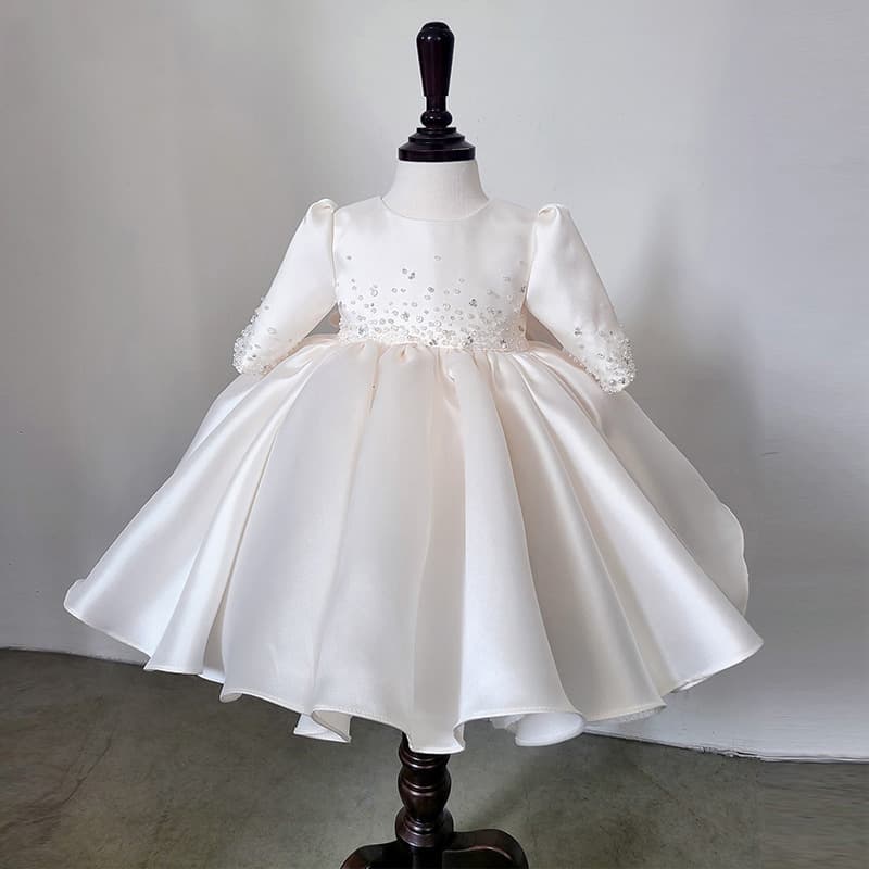 Girls' Birthday Dress, Baby Girl Summer Outfit, Children's Piano Performance Host Princess Dress, Everyday Wear Flower Girl Dress