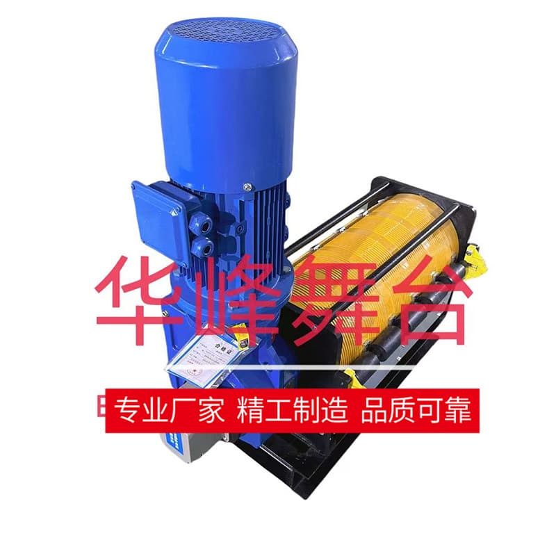Single-line rope hoisting machine, large drum hoisting machine, stage machinery, drum-type stage hoisting machine