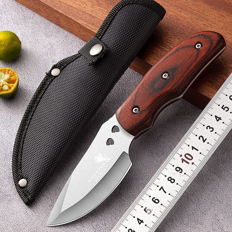 Portable Mongolian meat-chopping knife, sharp handle, multi-functional meat slicer and boning knife.