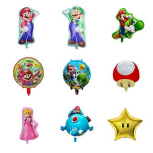 New Mario Balloon Game Cartoon Balloon - Shaped Cartoon Mario Birthday Party Decoration Balloon