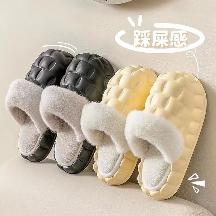 Warm cotton slippers for home winter thickened cotton shoes wholesale anti-slip couple style winter anti-slip men's and women's slippers for home