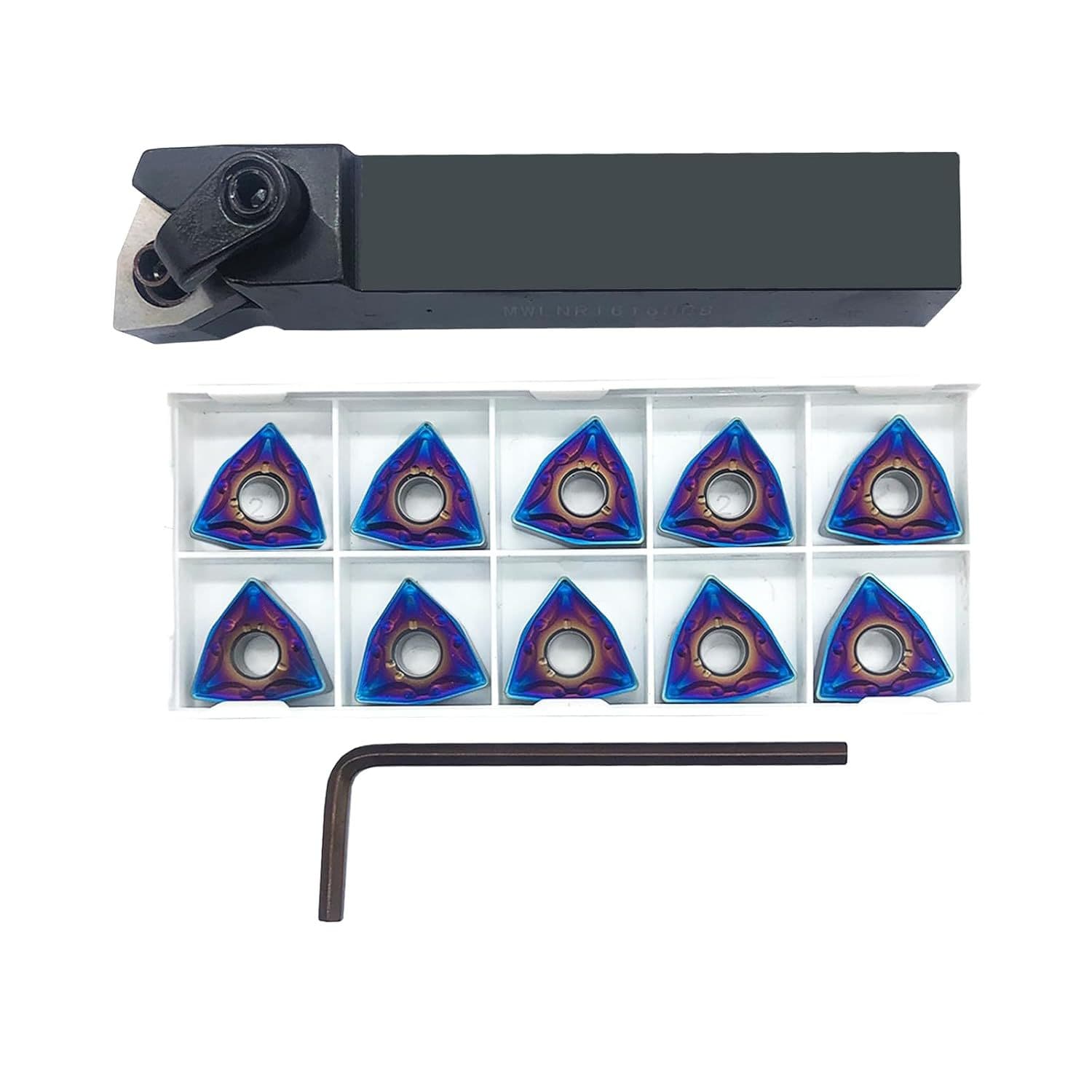 MWLNR1616H08 + 10 Blue WNMG080408 Inserts