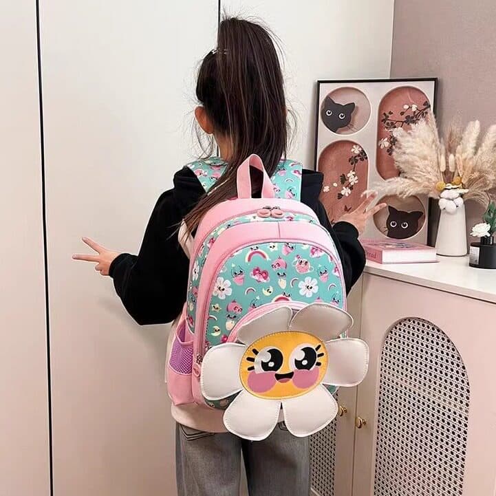 Primary School Backpack for Girls Cute Fashion Trend Grades 1-3 Boys Lightweight Waterproof Spine Protection Children's Weight-Reducing Double Shoulder Bag