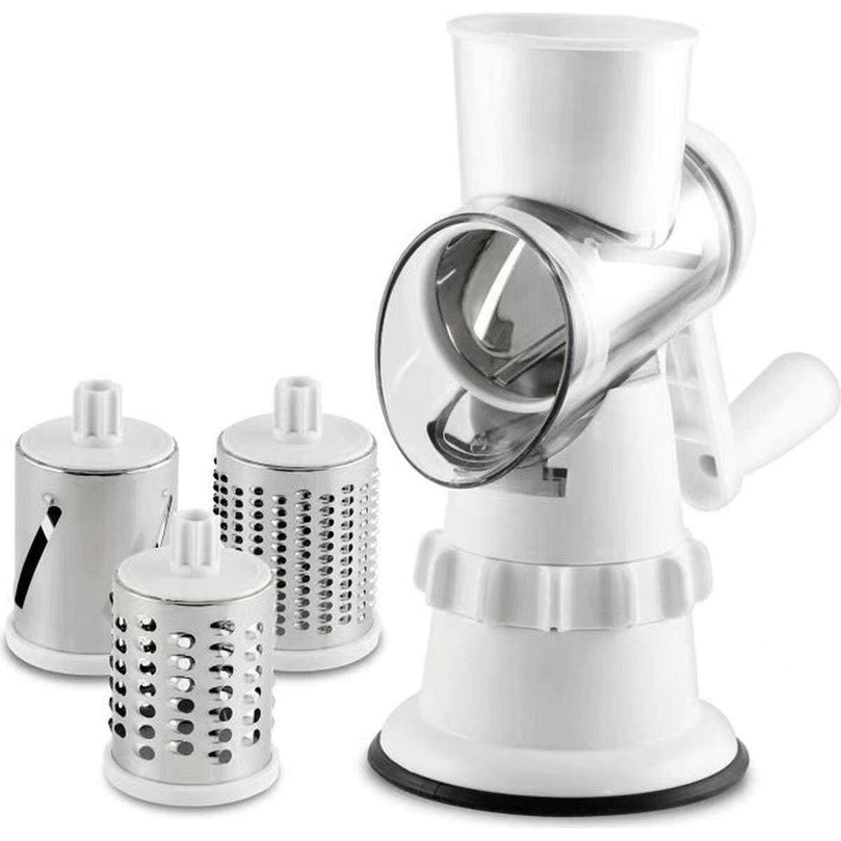 Cross-border 2nd Generation Hand-cranked Slicer & Grater, Multifunctional Kitchen Tool for Fruit, Potato Shredding and Slicing, Effort-saving Vegetable Cutter