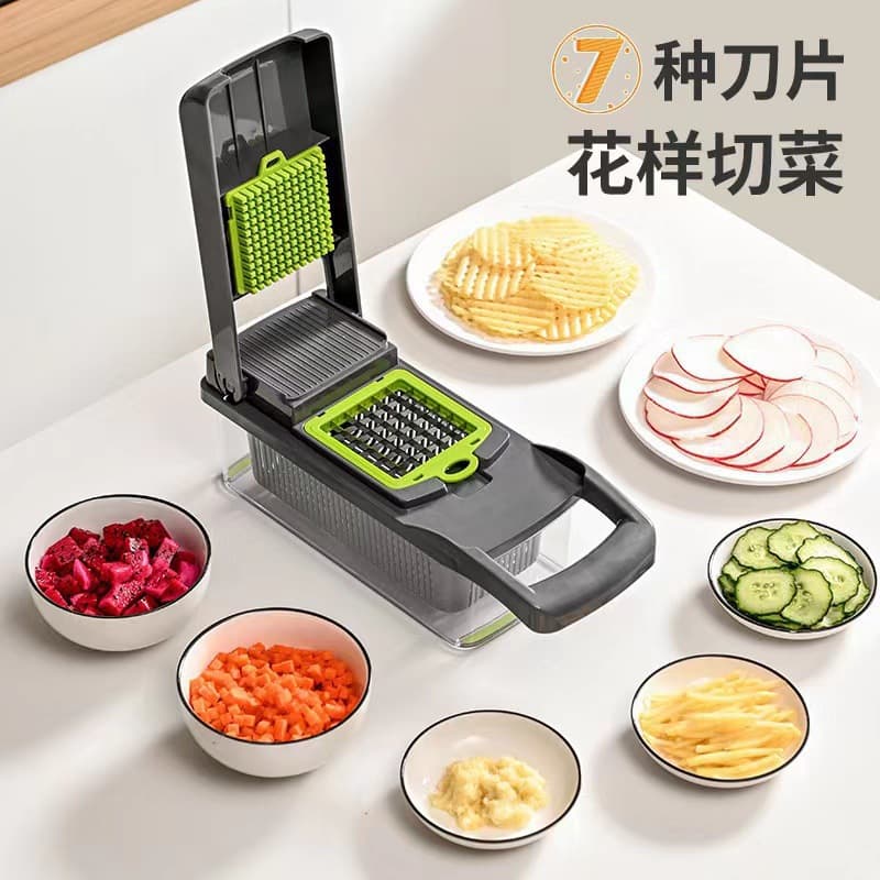 Multi-Functional Vegetable Chopper, Home Potato Shredder Slicer Dicer, Kitchen Grater Carrot Peeler Slicer Machine