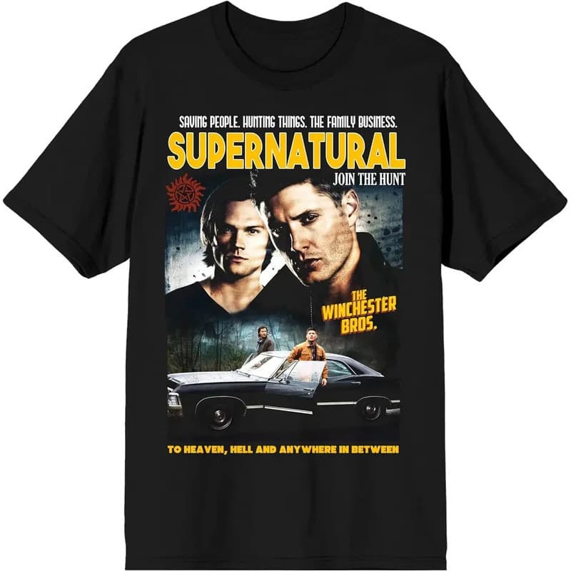 【Cross-border European code】Supernatural TV Series Men's to Heaven, Hell